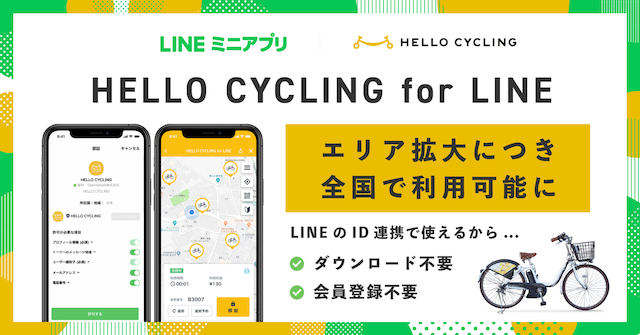 HELLO CYCLING for LINE/OpenStreet株式会社